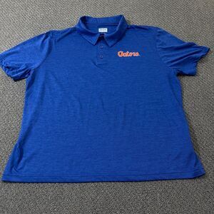 Box Seat Clothing Mens Shirt Size XL Blue UF University of Florida Gators Polo